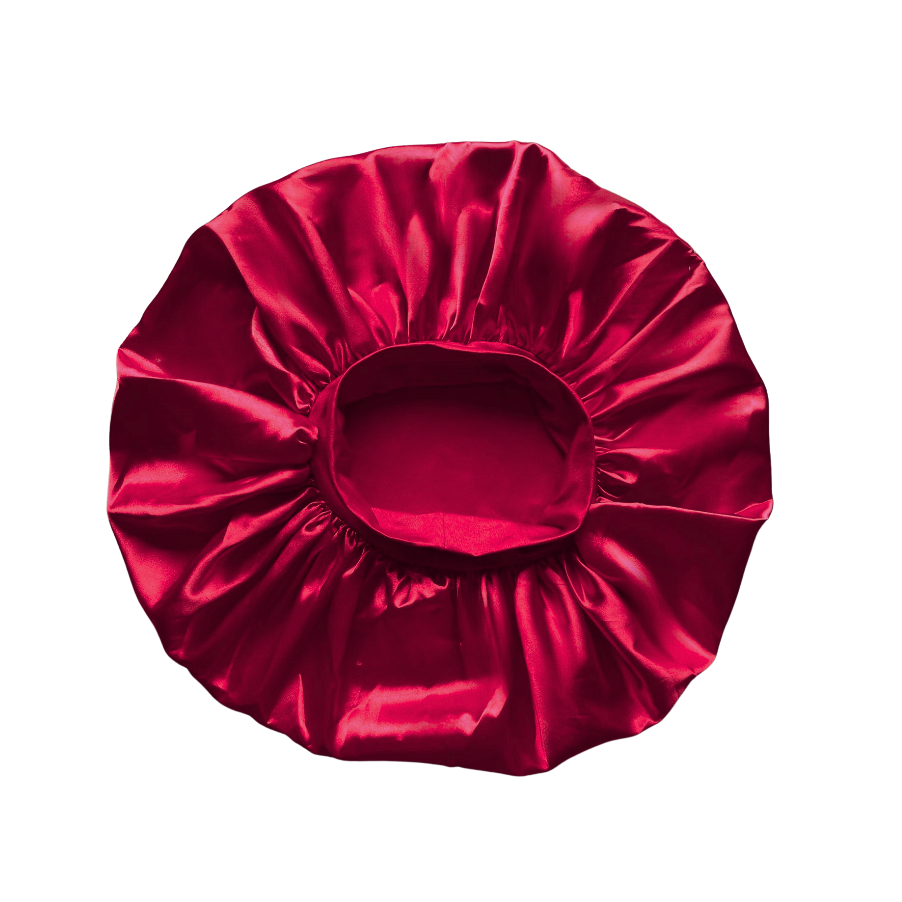 Jolie - Silk Bonnet Large Sleep Cap - Red