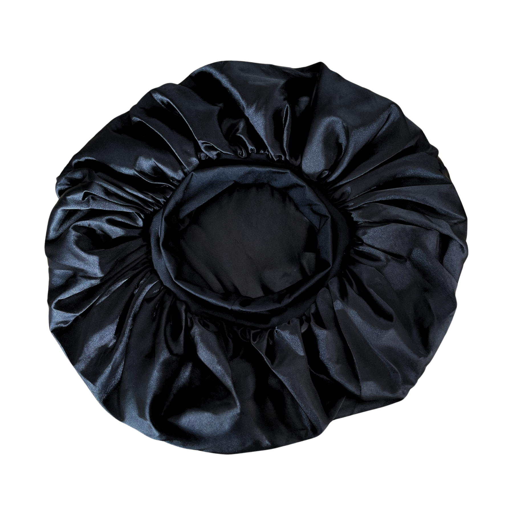Jolie - Double Lined Satin Cap - Black