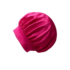 Jolie - Silk Bonnet Large Sleep Cap - Pink