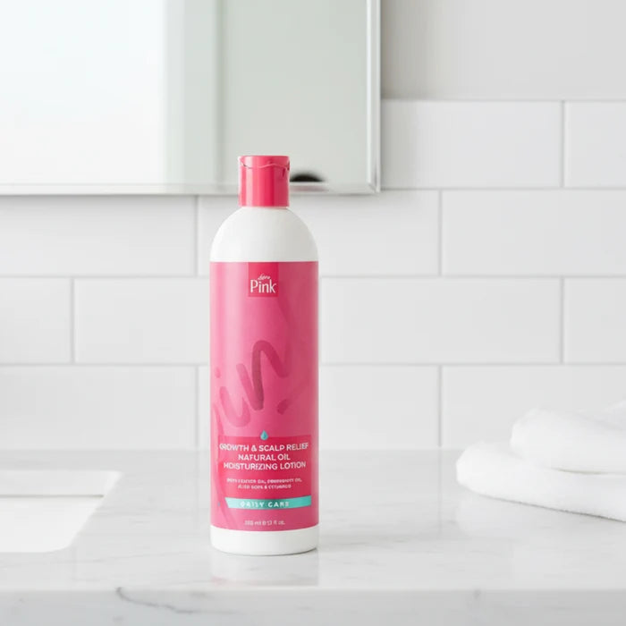PINK GROWTH & SCALP RELIEF NATURAL OIL MOISTURIZING LOTION