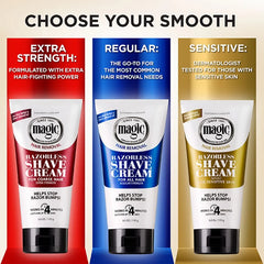 Razorless Shave Cream Extra Strength - Hair Removal Cream for Coarse Hair