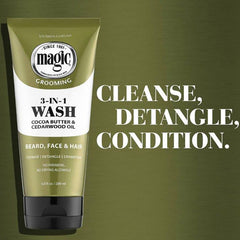 Grooming 3-in-1 Wash, Beard, Face & Hair, 6.8 oz.