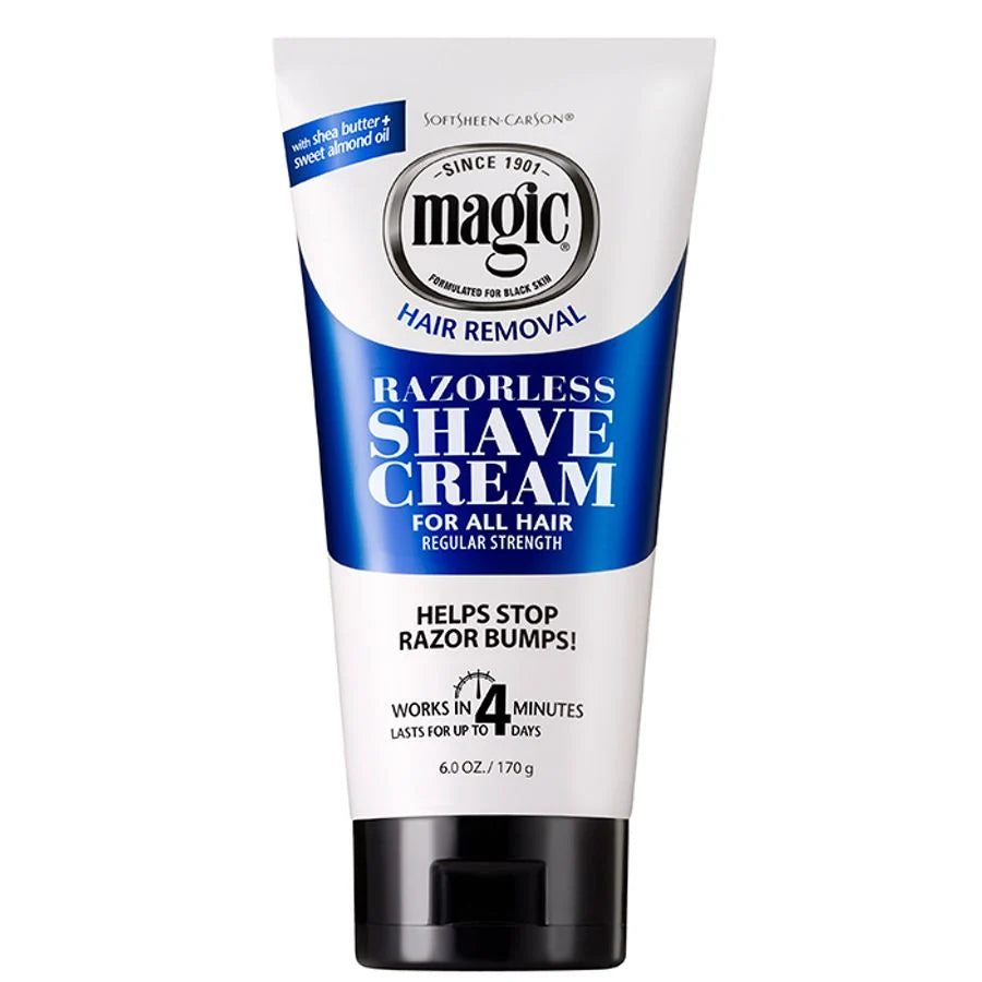 Razorless Shave Cream - Regular Strength Shaving Cream, 6 oz.