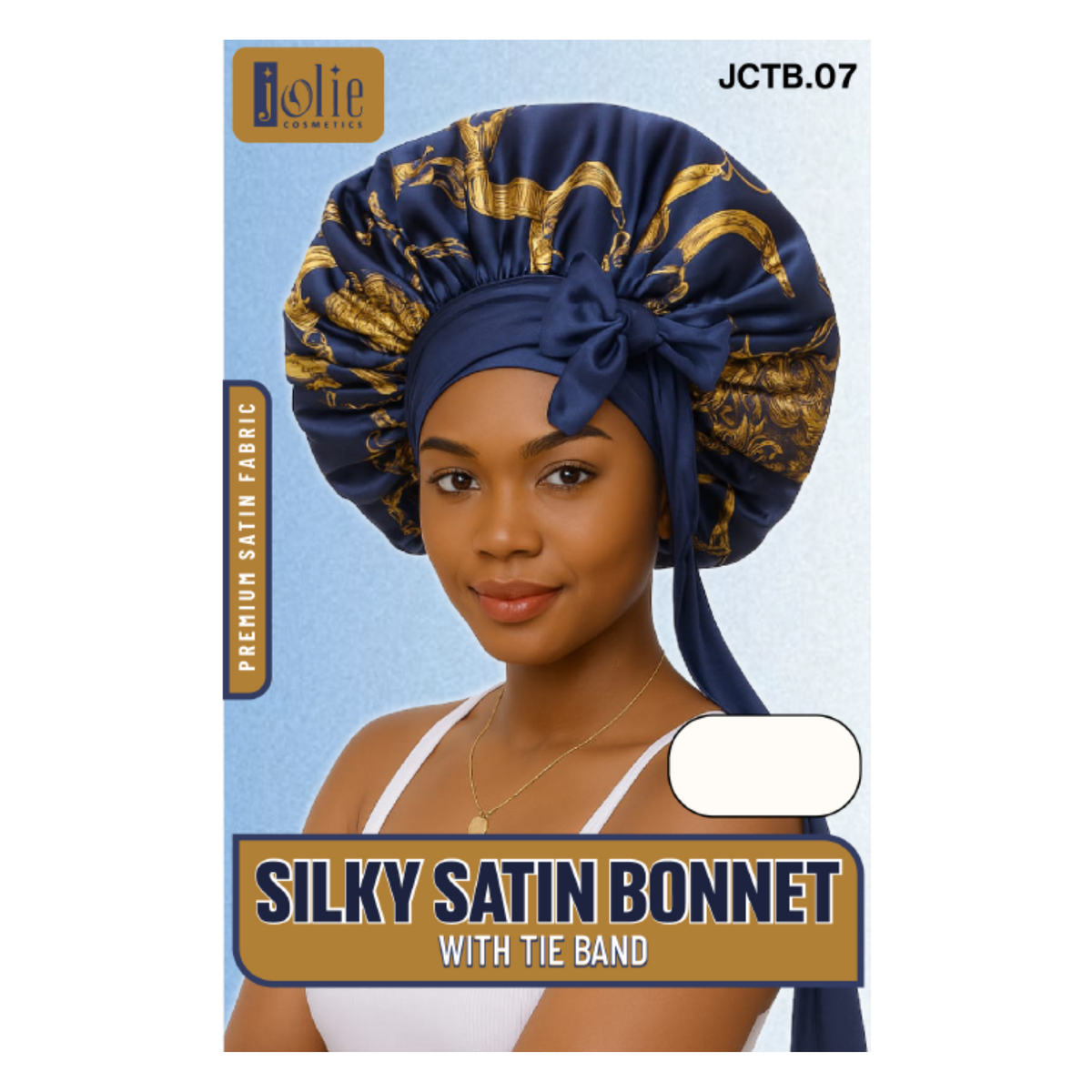 Jolie - Tie Band Silky Satin Bonnet - Pattern
