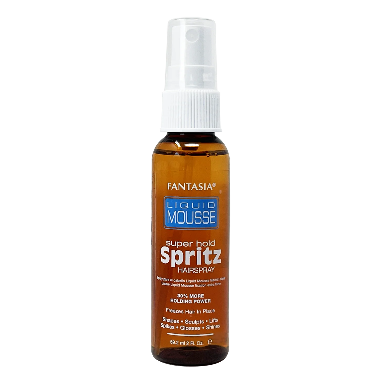 LIQUID MOUSSE ‣ Super Hold Spritz Hairspray / 2 oz. Travel Size