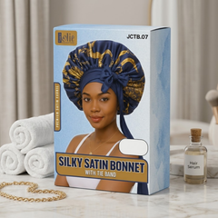 Jolie - Tie Band Silky Satin Bonnet - Pattern