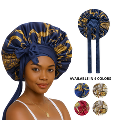 Jolie - Tie Band Silky Satin Bonnet - Pattern