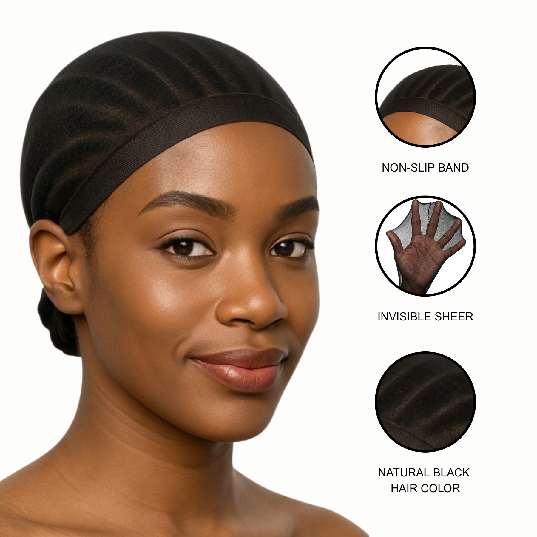 Jolie - Wig Caps Undetectable - Black