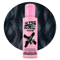 Crazy Color Semi-Permanent Hair Color 030 Black 100ml