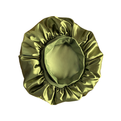 Jolie - Double Lined Satin Cap - Green