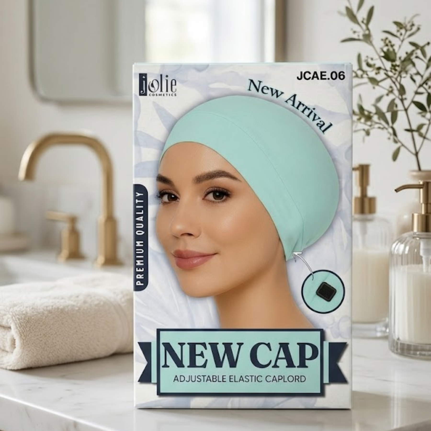 Jolie - Adjustable Elastic Caplord - White