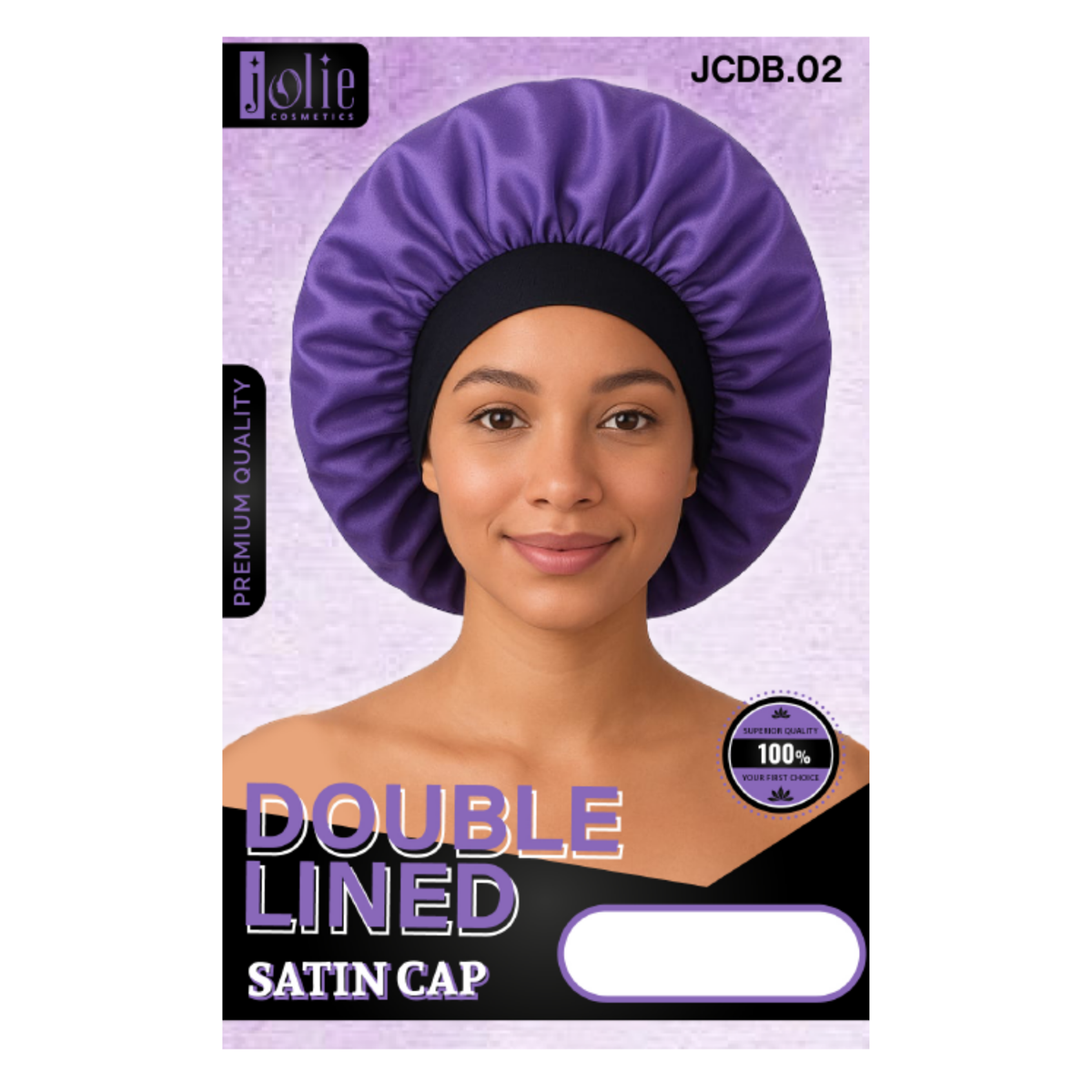 Jolie - Double Lined Satin Cap - Purple