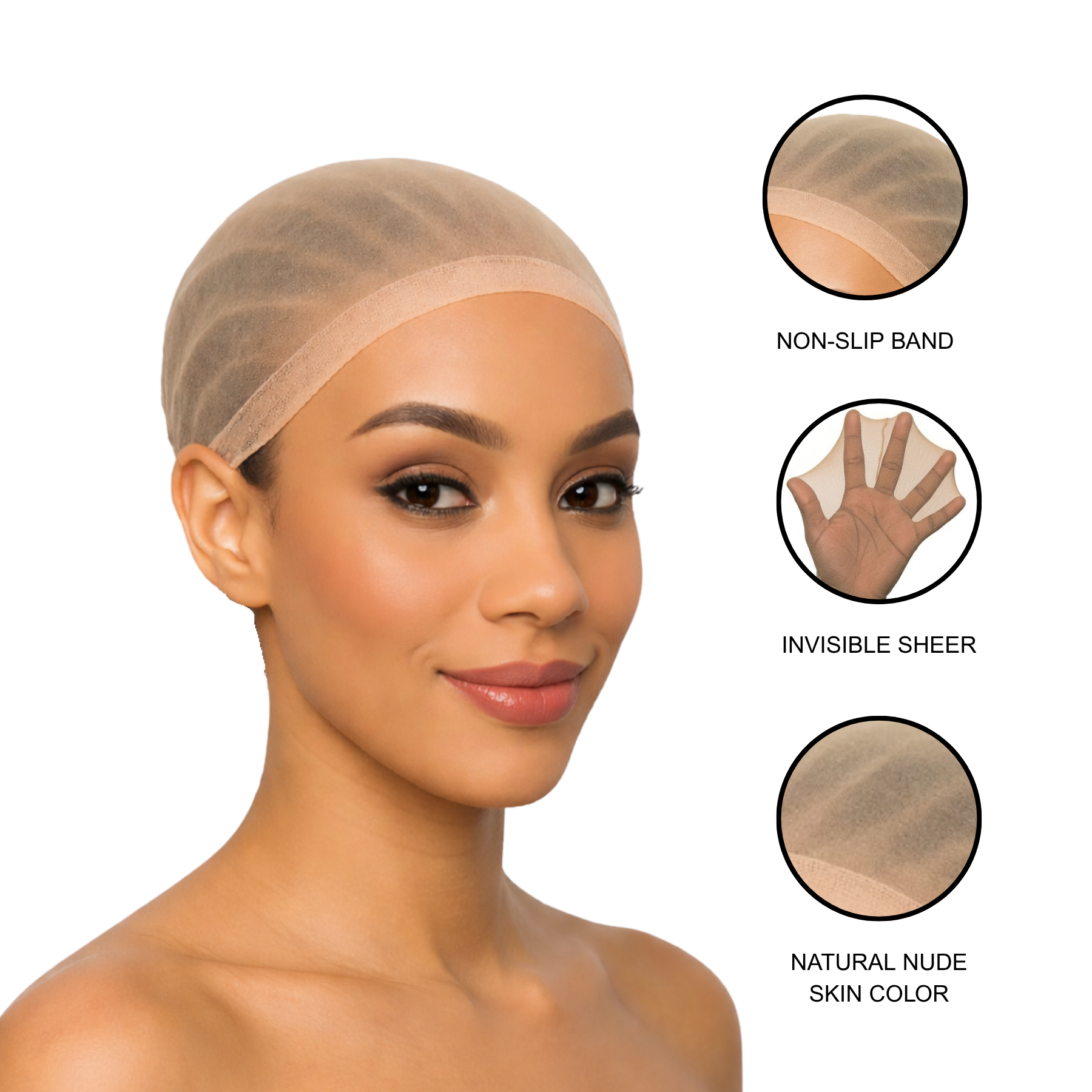 Jolie - Wig Caps Undetectable - White