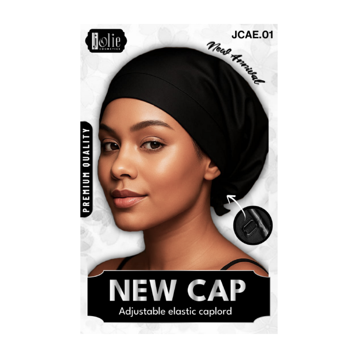 Jolie - Adjustable Elastic Caplord - Black