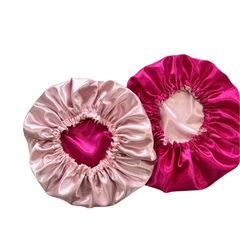 Jolie - Satin Bonnet Cap - Pink
