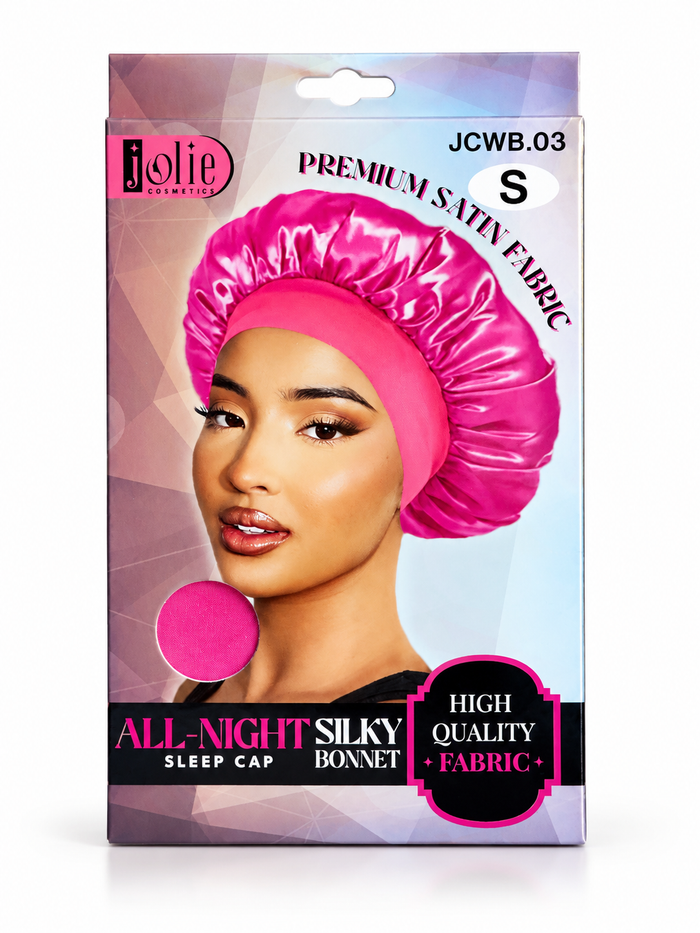 All-night silky bonnet sleep cap