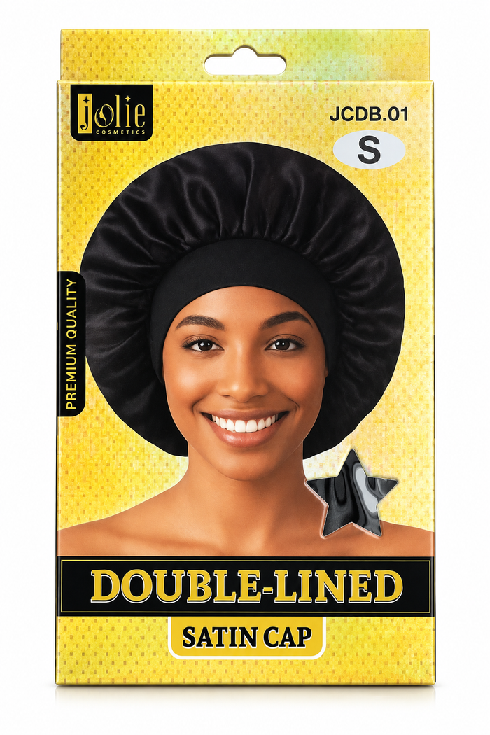 Double-lined satin cap