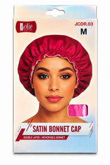 Satin bonnet cap double layer I reversable bonnet