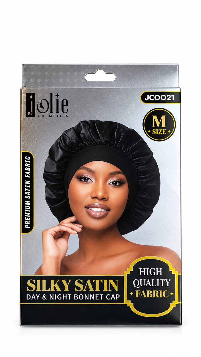 Silky satin day and night bonnet cap