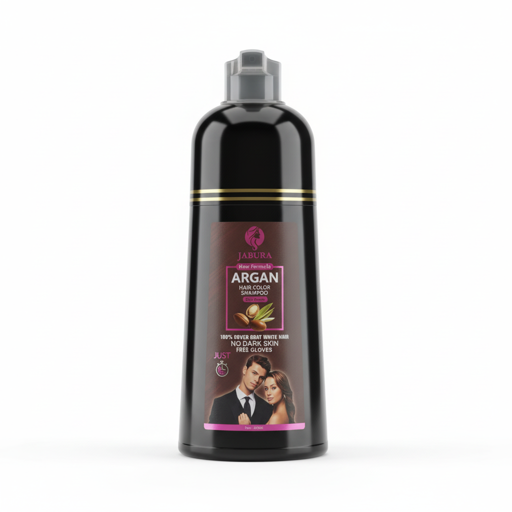 Jabura - Argan Oil - Hair Color Shampoo - Natural Black - OneDose 25ml*10