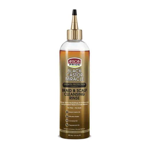 African Pride Black Castor Miracle Braid & Scalp Cleansing Rinse 355ml