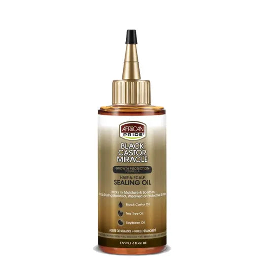 African Pride Black Castor Miracle Hair & Scalp Sealing Oil 177ml