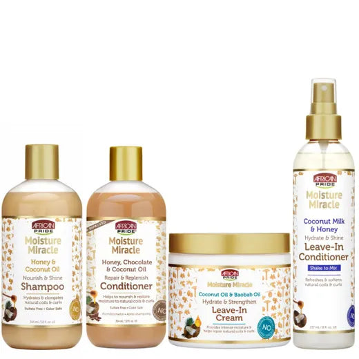 African Pride Moisture Miracle 4-Step Set
