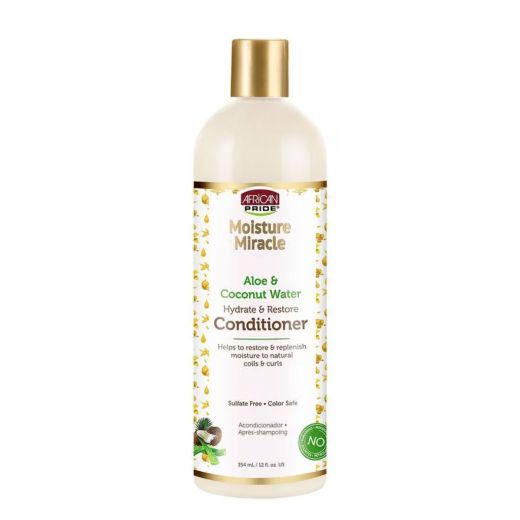 African Pride Moisture Miracle Aloe & Coconut Water Conditioner 354ml