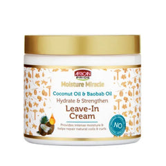 African Pride Moisture Miracle Coconut Oil & Baobab Oil Leave-In Cream 425g