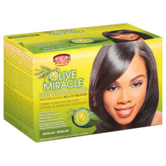 African Pride Olive Miracle Deep Conditioning No-Lye Relaxer System Regular