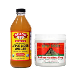 Bragg Apple Cider Vinegar 473ml + Aztec Secret Indian Healing Clay 454g