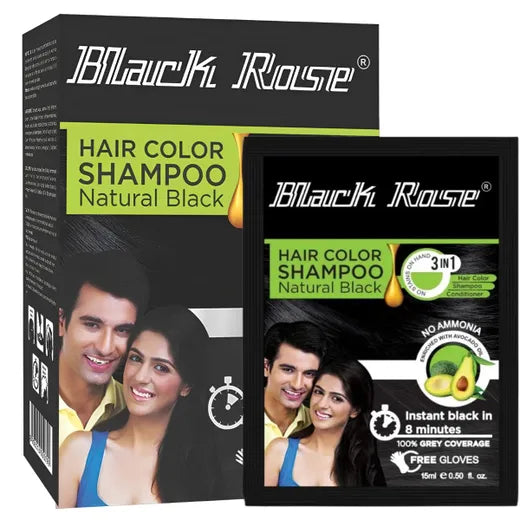 Black Rose Hair Shampoo Natural Black Box