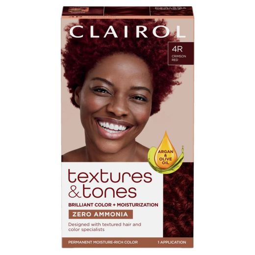 Clairol Textures & Tones Permanent Creme Hair Color 4R Red Hot Red