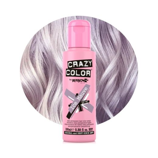Crazy Color Semi-Permanent Hair Color 75 Ice Mauve 100ml