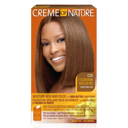 Creme of Nature Moisture-Rich Hair Color C20 Light Golden Brown
