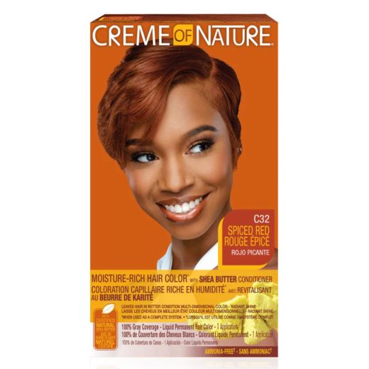 Creme of Nature Moisture-Rich Hair Color C32 Spiced Red