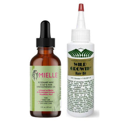 Mielle Rosemary Mint Oil & Wild Growth Oil Bundle