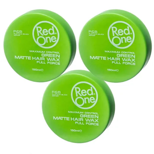 RedOne 3x Green Matte Hair Wax 150ml