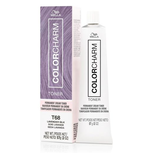 Wella Colorcharm Permanent Cream Toner T68 Lavender Silk 57g