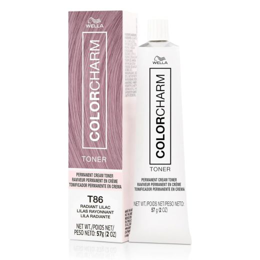 Wella Colorcharm Permanent Cream Toner T86 Radiant Lilac 57g